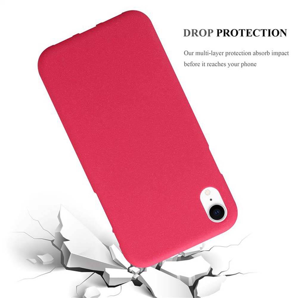 Cadorabo Schutzhülle für Apple iPhone XR Hülle in Rot Handyhülle TPU Etui Cover Case-2