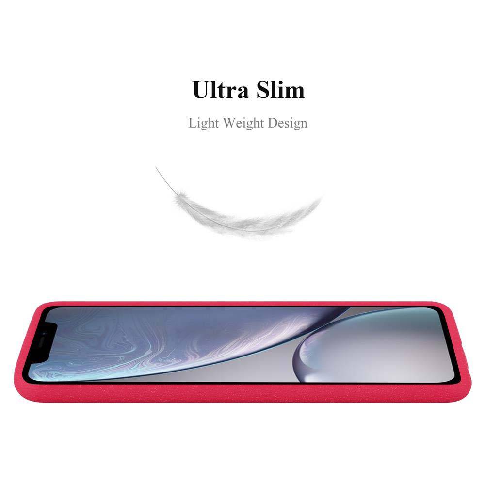 Cadorabo Schutzhülle für Apple iPhone XR Hülle in Rot Handyhülle TPU Etui Cover Case-3