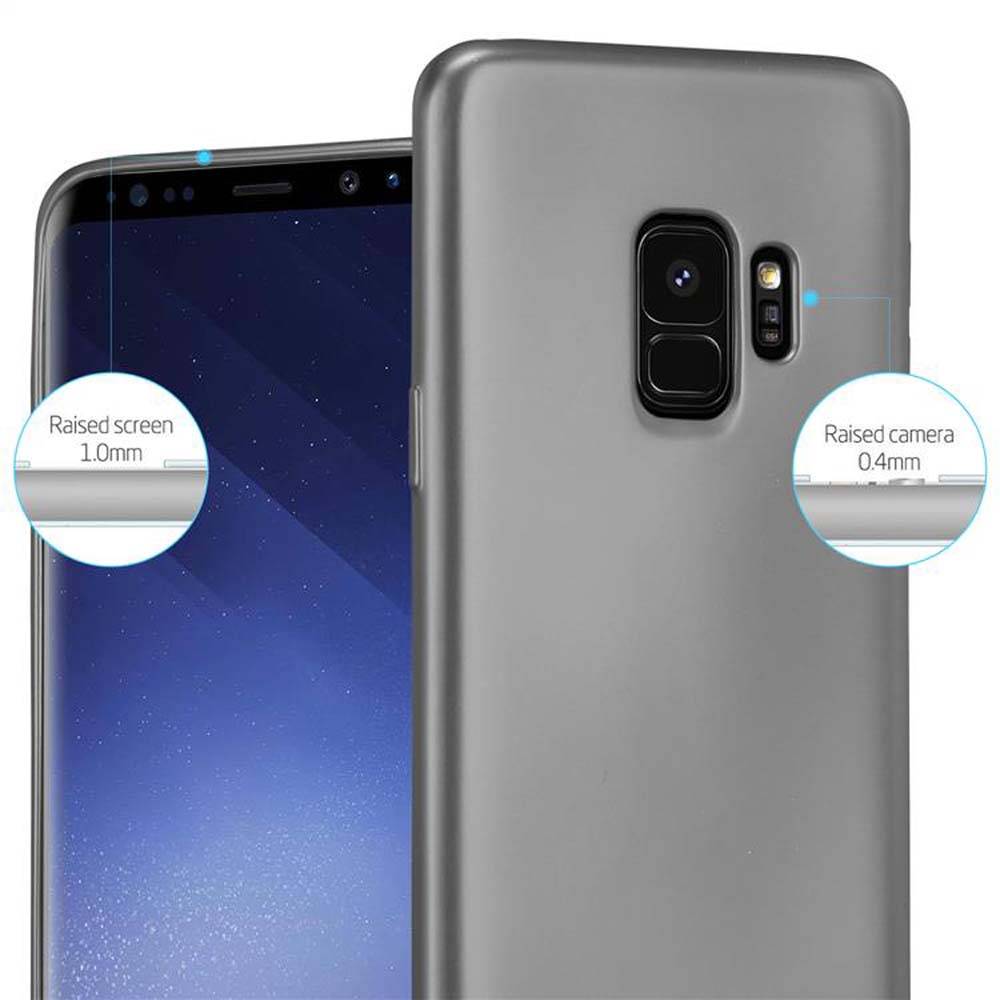 Cadorabo Schutzhülle für Samsung Galaxy S9 Hülle in Grau Handyhülle TPU Silikon Etui Cover Case-3