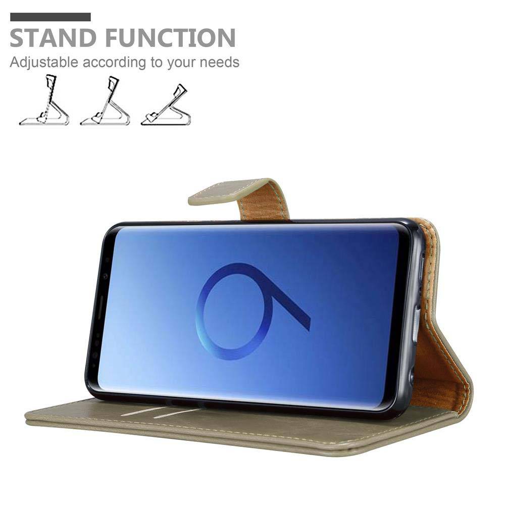 Cadorabo Hülle für Samsung Galaxy S9 Schutzhülle in Braun Handyhülle Book Tasche Case Etui Luxury-3