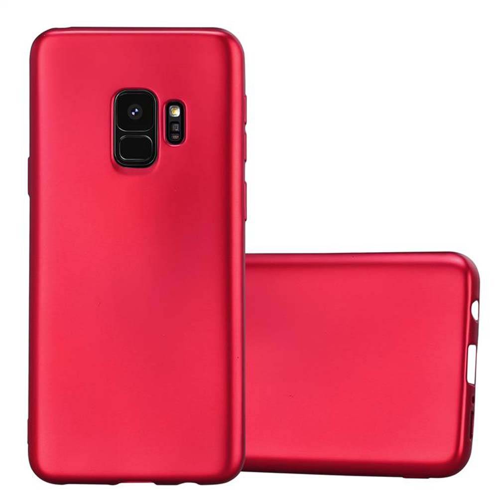 Cadorabo Schutzhülle für Samsung Galaxy S9 Hülle in Rot Handyhülle TPU Silikon Etui Cover Case-0