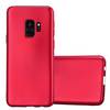 Cadorabo Schutzhülle für Samsung Galaxy S9 Hülle in Rot Handyhülle TPU Silikon Etui Cover Case