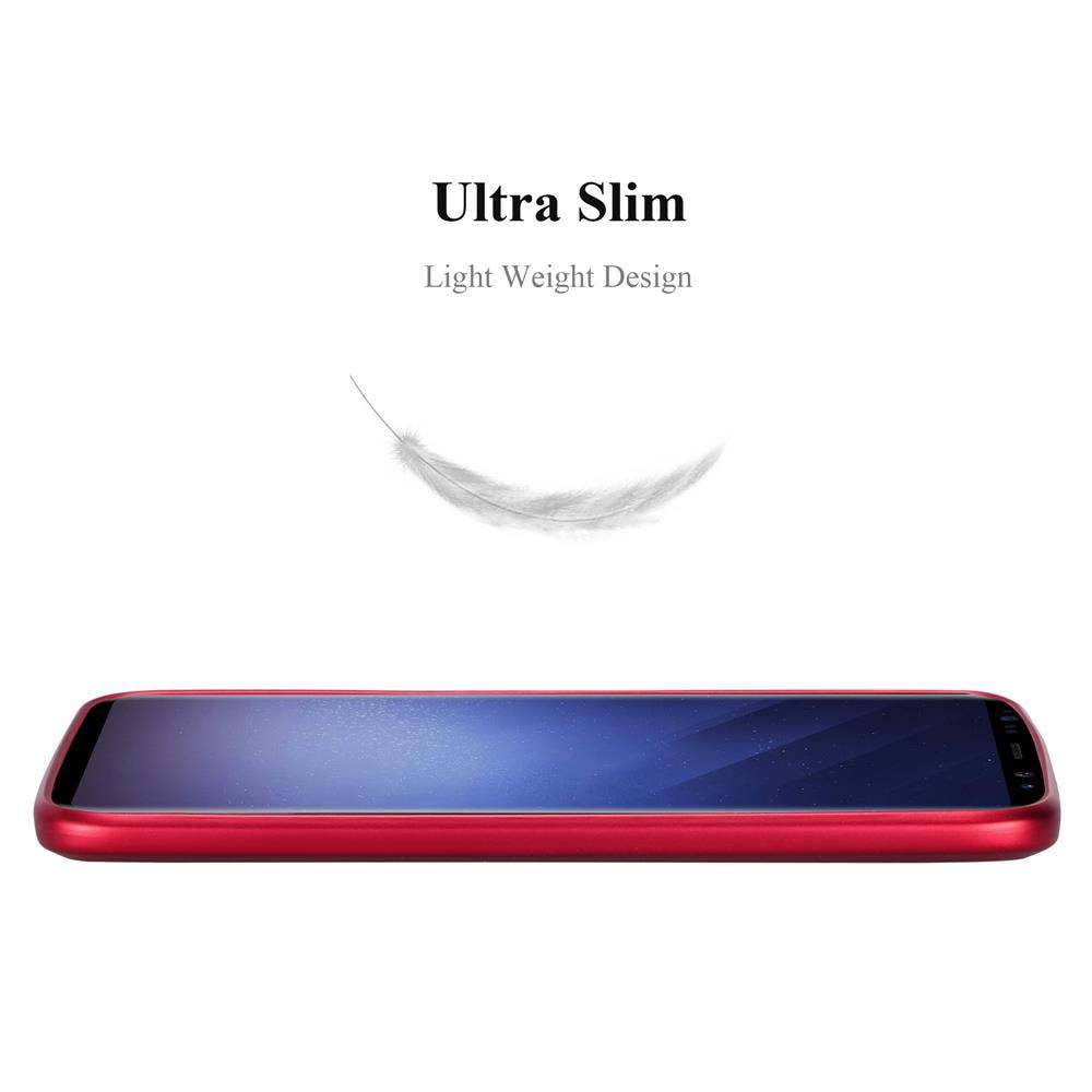 Cadorabo Schutzhülle für Samsung Galaxy S9 Hülle in Rot Handyhülle TPU Silikon Etui Cover Case-1
