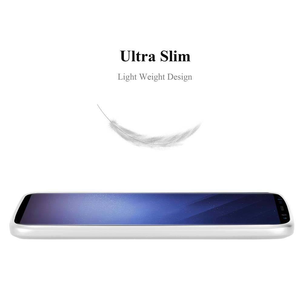 Cadorabo Schutzhülle für Samsung Galaxy S9 Hülle in Silber Handyhülle TPU Silikon Etui Cover Case-1