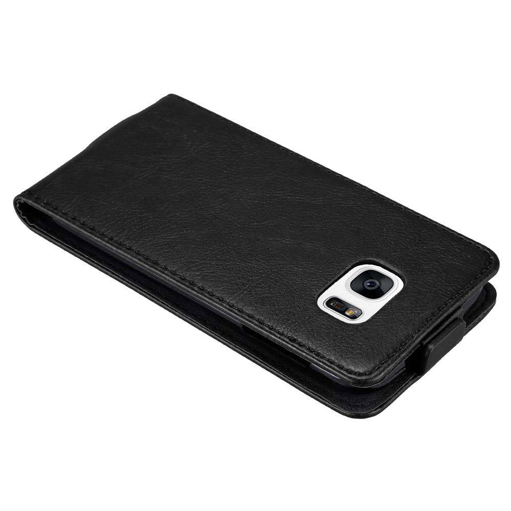 Cadorabo Hülle für Samsung Galaxy S7 Schutz Hülle in Schwarz Flip Etui Handyhülle Case Cover-2