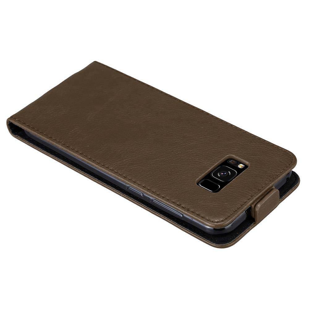 Cadorabo Hülle für Samsung Galaxy S8 Schutz Hülle in Braun Flip Etui Handyhülle Case Cover-2