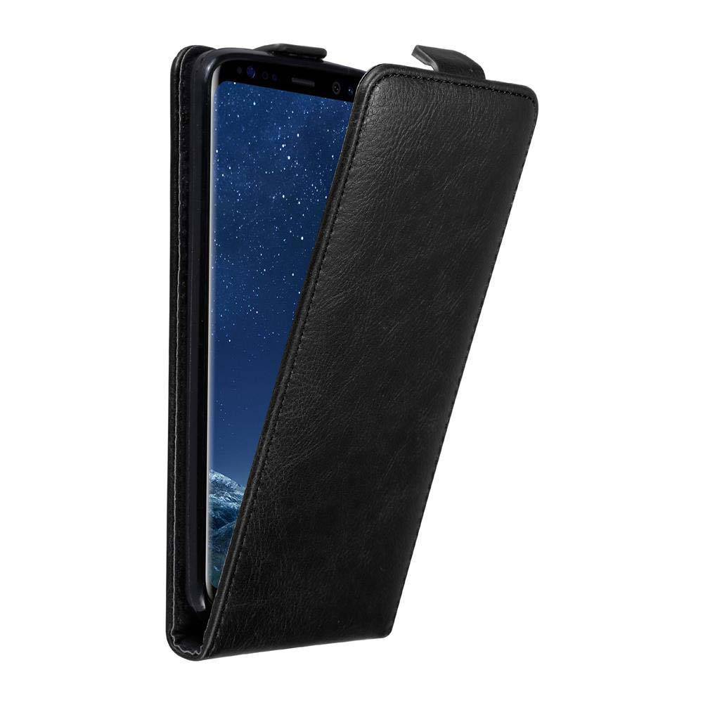 Cadorabo Hülle für Samsung Galaxy S8 Schutz Hülle in Schwarz Flip Etui Handyhülle Case Cover-0