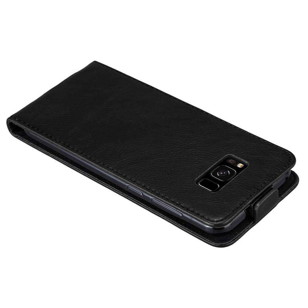Cadorabo Hülle für Samsung Galaxy S8 Schutz Hülle in Schwarz Flip Etui Handyhülle Case Cover-2