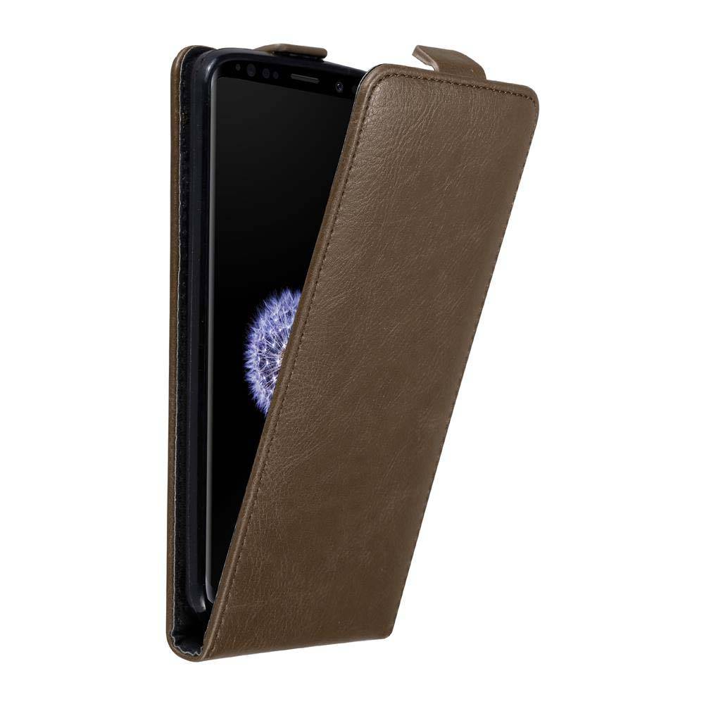 Cadorabo Hülle für Samsung Galaxy S9 Schutz Hülle in Braun Flip Etui Handyhülle Case Cover-0