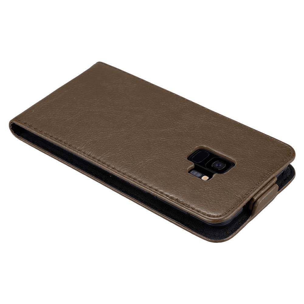 Cadorabo Hülle für Samsung Galaxy S9 Schutz Hülle in Braun Flip Etui Handyhülle Case Cover-2