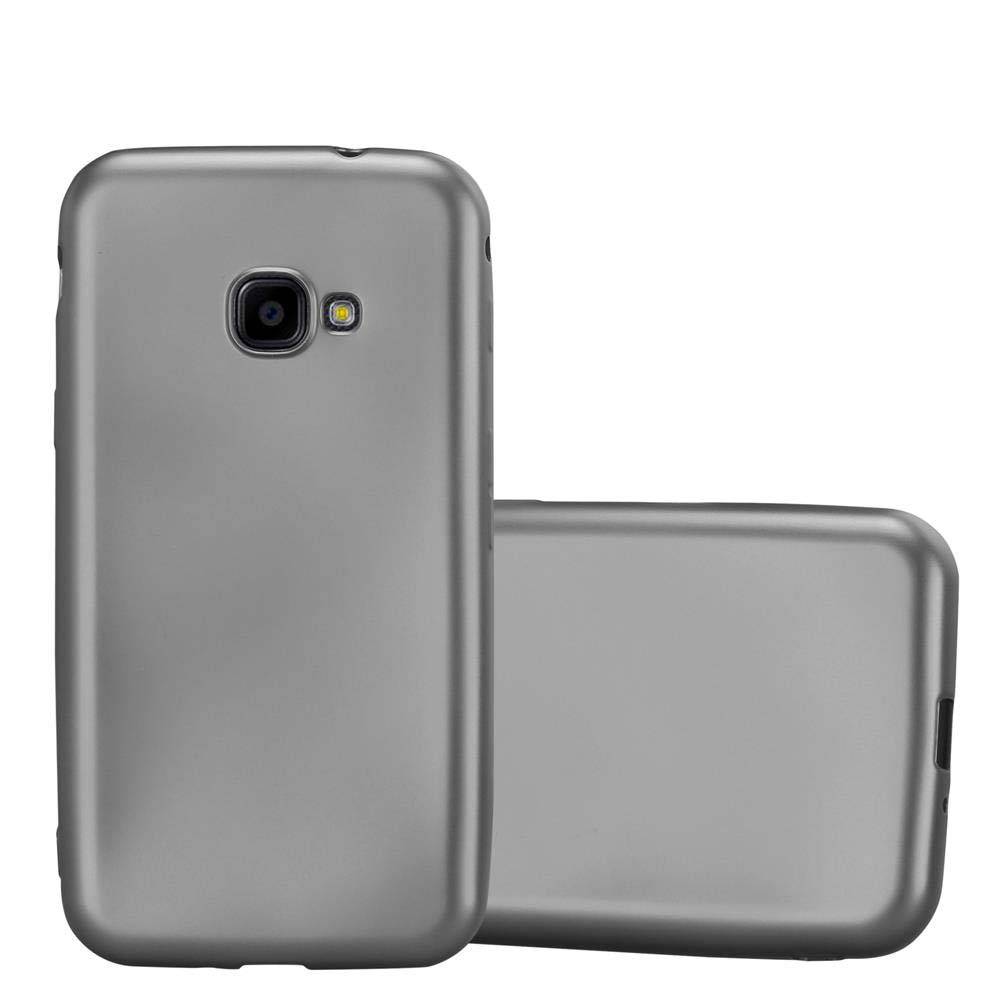 Cadorabo Schutzhülle für Samsung Galaxy XCover 4 / XCover 4s Hülle in Grau Handyhülle TPU Silikon Etui Cover Case-0