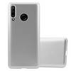 Cadorabo Schutzhülle für Huawei P30 LITE Hülle in Silber Handyhülle TPU Silikon Etui Cover Case