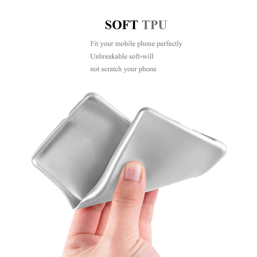 Cadorabo Schutzhülle für Huawei P30 LITE Hülle in Silber Handyhülle TPU Silikon Etui Cover Case-2