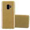 Cadorabo Hülle für Samsung Galaxy S9 Schutz Hülle in Gold Schutzhülle TPU Silikon Etui Case Cover