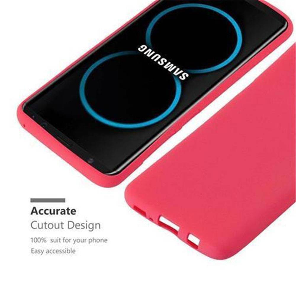 Cadorabo Schutzhülle für Samsung Galaxy S8 Hülle in Rot Handyhülle TPU Etui Cover Case-2