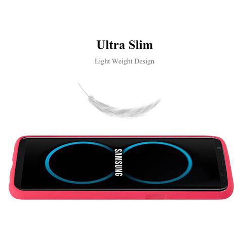 Cadorabo Schutzhülle für Samsung Galaxy S8 Hülle in Rot Handyhülle TPU Etui Cover Case-3