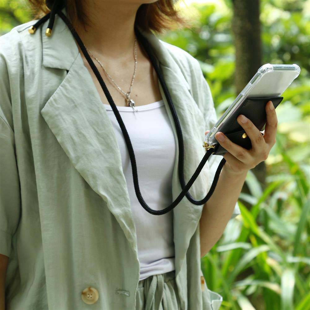 Cadorabo Hülle für Huawei P20 Schutzhülle in Schwarz Handy Kette Silikon Kordel abnehmbares Etui-3