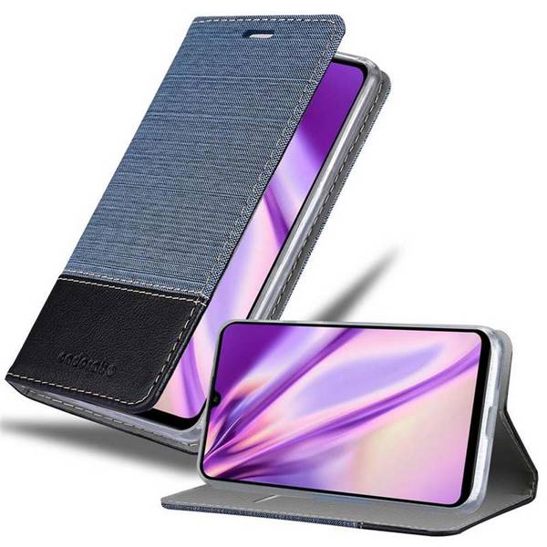 Cadorabo Hülle für Huawei P30 LITE Schutzhülle in Blau Handy Hülle Etui Book Case Cover