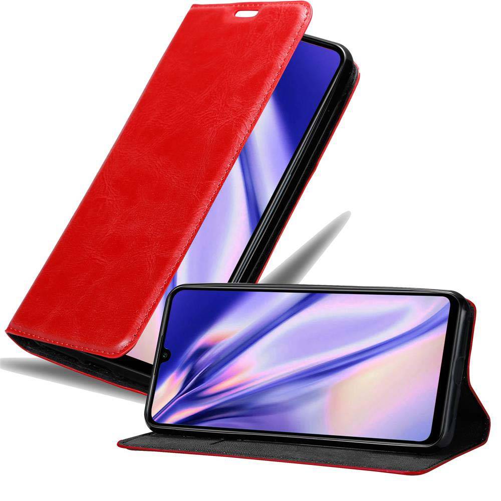 Cadorabo Hülle für Huawei P30 LITE Schutz Hülle in Rot Handyhülle Etui Case Cover Magnetverschluss-0