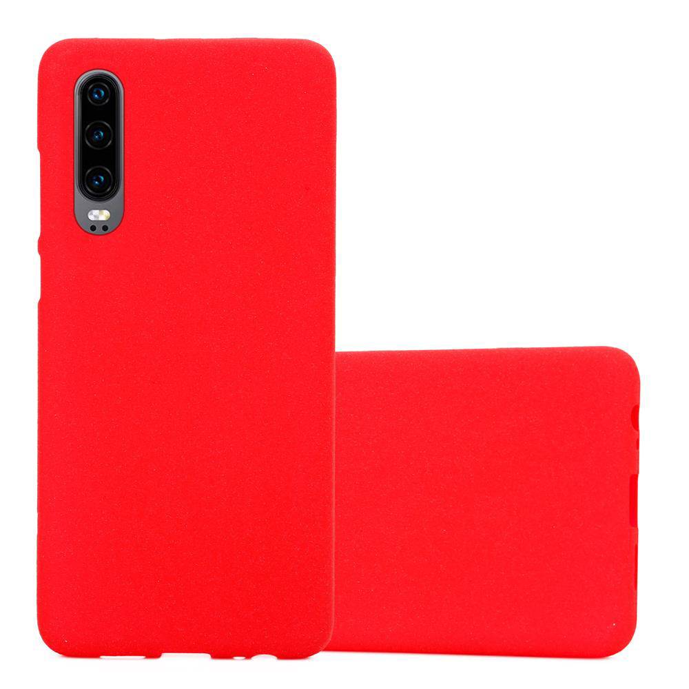 Cadorabo Schutzhülle für Huawei P30 Hülle in Rot Handyhülle TPU Etui Cover Case-0