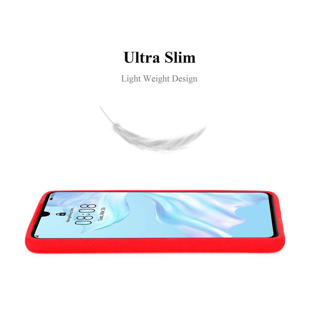 Cadorabo Schutzhülle für Huawei P30 Hülle in Rot Handyhülle TPU Etui Cover Case-2