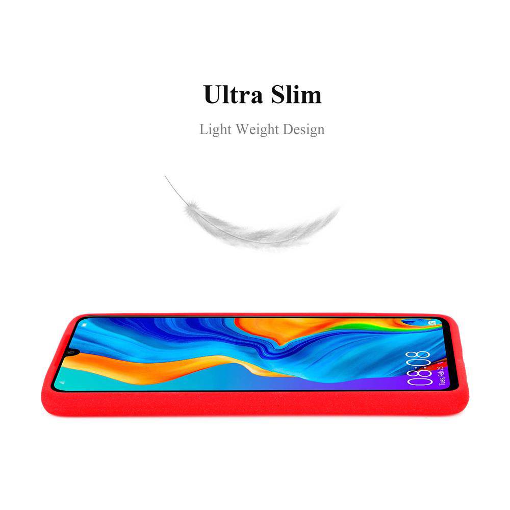 Cadorabo Schutzhülle für Huawei P30 LITE Hülle in Rot Handyhülle TPU Etui Cover Case-2