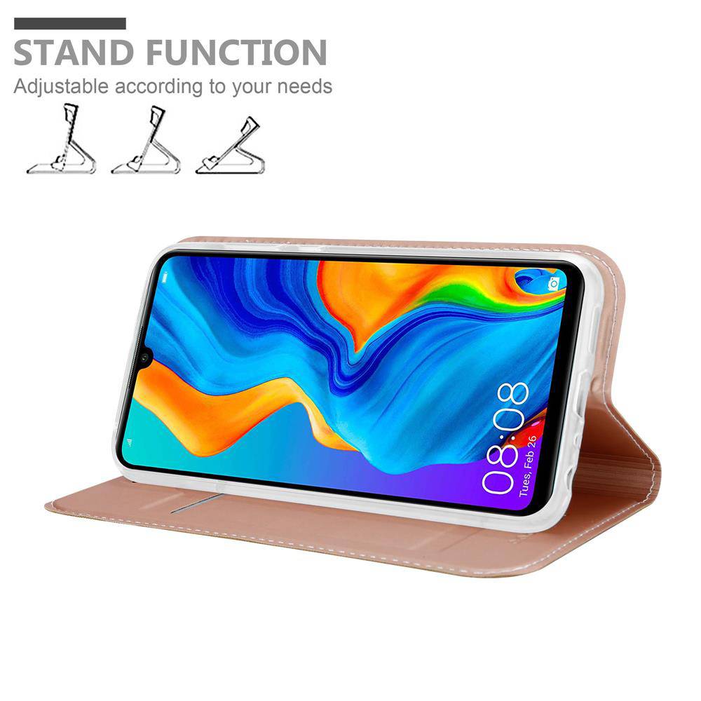 Cadorabo Handyhülle für Huawei P30 LITE Schutz Hülle in Rosa Cover Etui Book Case Booklet-2