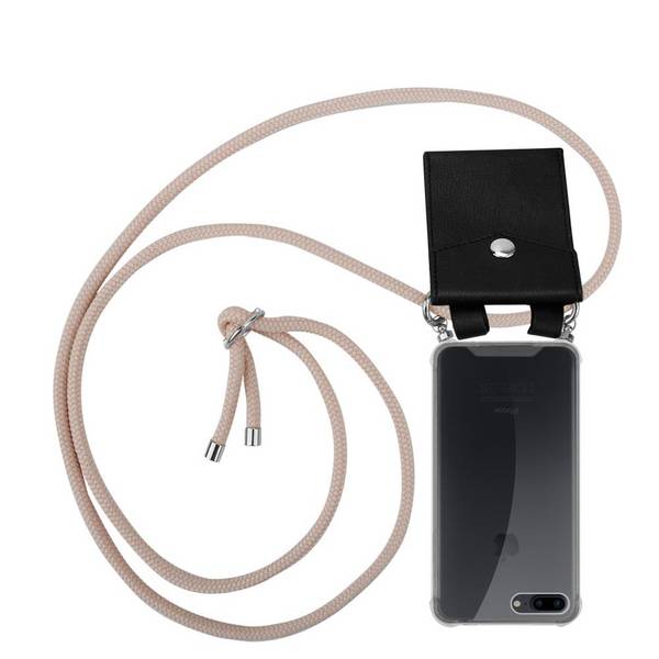 Cadorabo Schutzhülle für Apple iPhone 7 PLUS / 7S PLUS / 8 PLUS Hülle in Rosa Handy Kette Kordel abnehmbares Etui