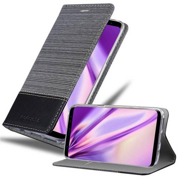Cadorabo Hülle für Samsung Galaxy S8 Schutzhülle in Grau Handy Hülle Etui Book Case Cover