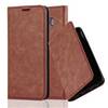Cadorabo Hülle für Samsung Galaxy S8 Schutz Hülle in Braun Handyhülle Etui Case Cover Magnetverschluss