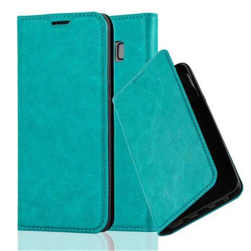 Cadorabo Hülle für Samsung Galaxy S8 Schutz Hülle in Türkis Handyhülle Etui Case Cover Magnetverschluss-0