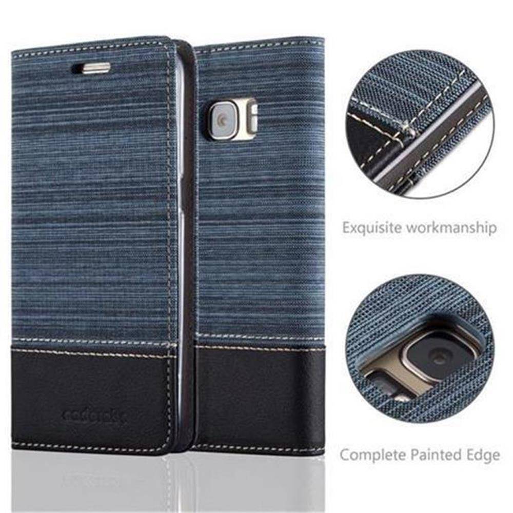 Cadorabo Hülle für Samsung Galaxy S7 Schutzhülle in Blau Handy Hülle Etui Book Case Cover-1