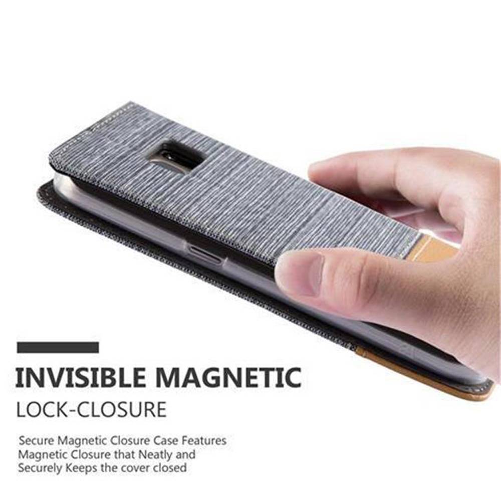 Cadorabo Hülle für Samsung Galaxy S7 Schutzhülle in Grau Handy Hülle Etui Book Case Cover-3