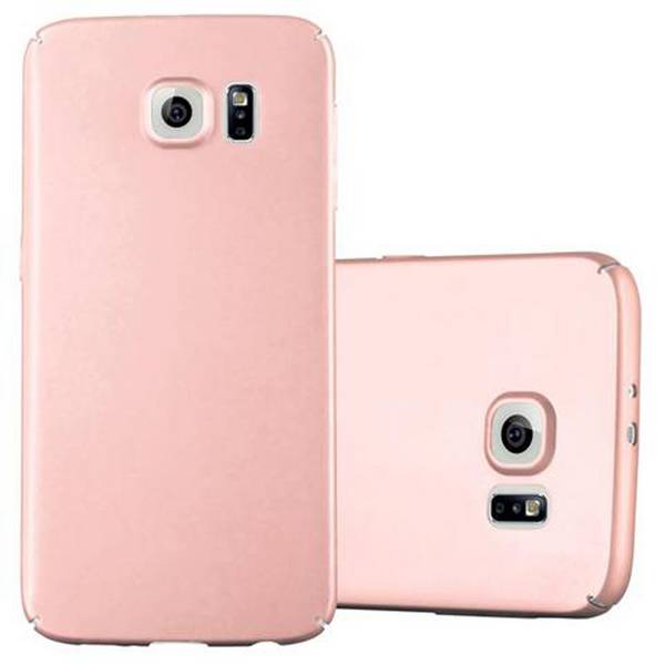 Cadorabo Hülle für Samsung Galaxy S6 Schutzhülle in Rosa Hard Case Handy Hülle Etui