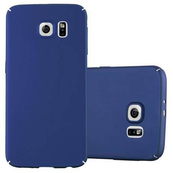 Cadorabo Hülle für Samsung Galaxy S6 Schutzhülle in Blau Hard Case Handy Hülle Etui
