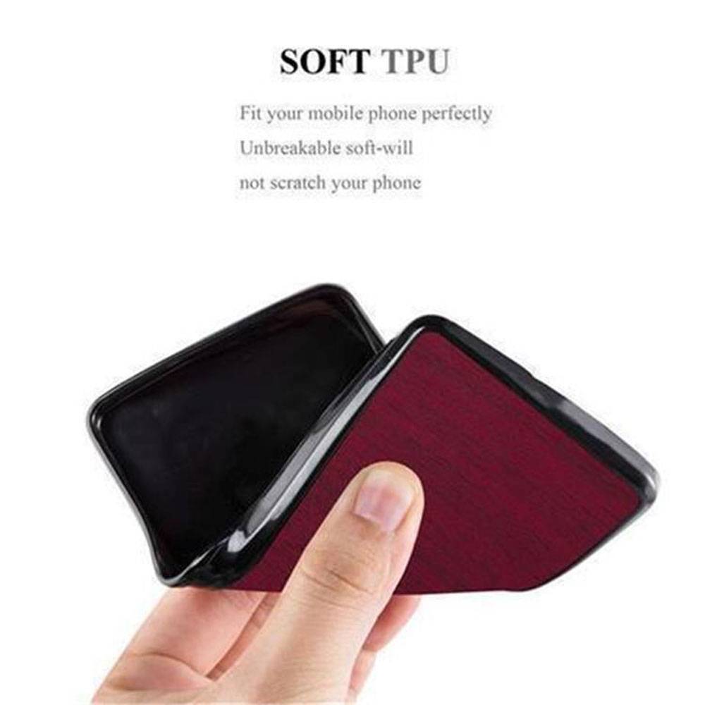 Cadorabo Handyhülle für Samsung Galaxy S7 in Rot Schutzhülle Hülle Etui Case Cover TPU Silikon-2