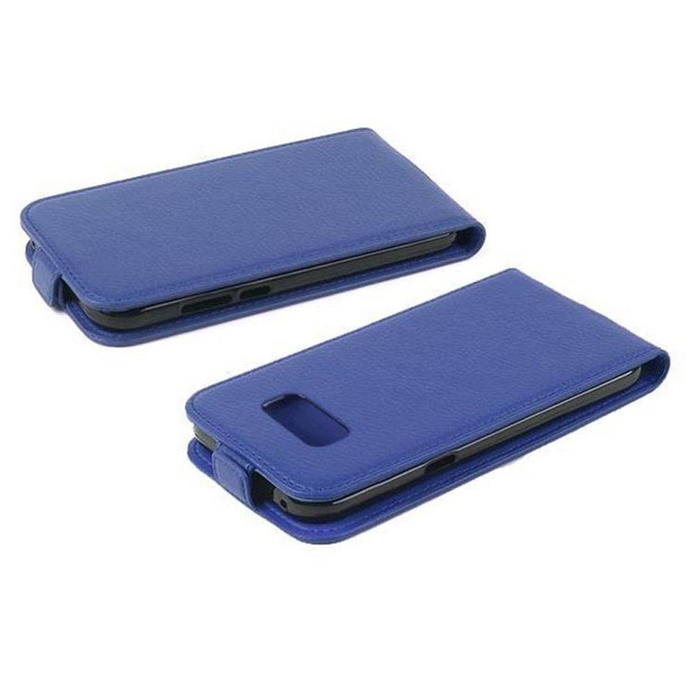 Cadorabo Schutzhülle für Samsung Galaxy S8 Hülle in Blau Flip Etui Handyhülle Case Cover Kunstleder-3