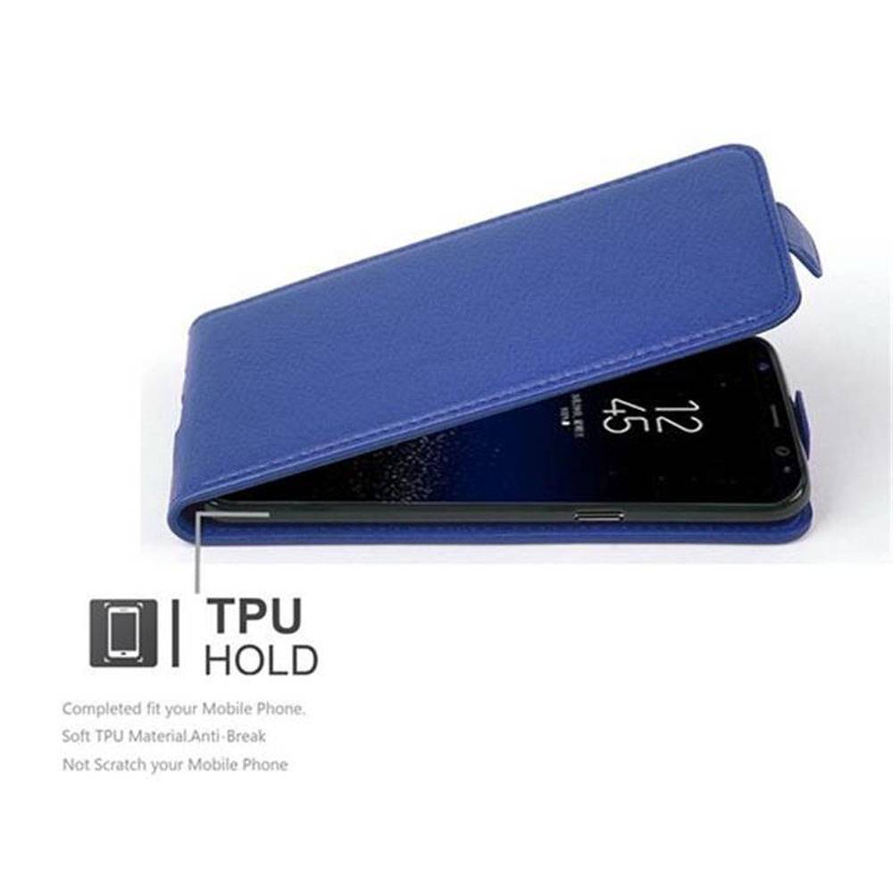 Cadorabo Schutzhülle für Samsung Galaxy S8 Hülle in Blau Flip Etui Handyhülle Case Cover Kunstleder-4