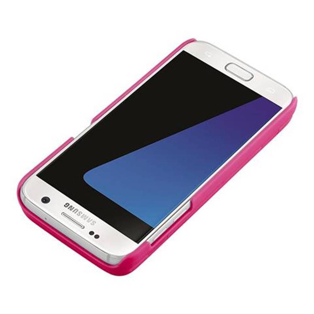 Cadorabo Hülle für Samsung Galaxy S7 in Rosa Hard Case Handyhülle Schutzhülle mit Spiegel Kartenfächern-3