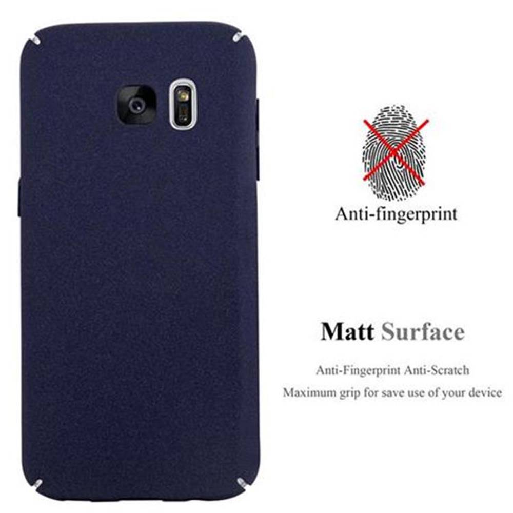 Cadorabo Schutzhülle für Samsung Galaxy S7 Hülle in Blau Etui Hard Case Handyhülle Cover-2