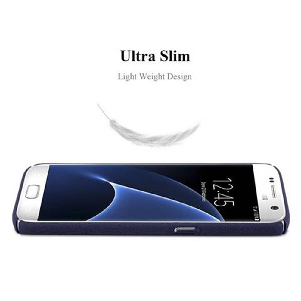 Cadorabo Schutzhülle für Samsung Galaxy S7 Hülle in Blau Etui Hard Case Handyhülle Cover-3