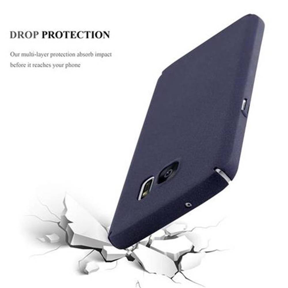 Cadorabo Schutzhülle für Samsung Galaxy S7 Hülle in Blau Etui Hard Case Handyhülle Cover-4