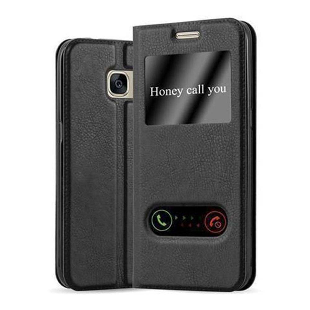 Cadorabo Schutzhülle für Samsung Galaxy S7 Hülle in Schwarz Handyhülle Book Case Cover Etui-0