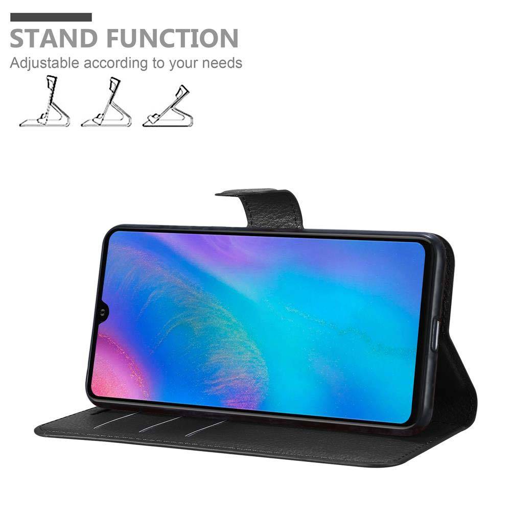 Cadorabo Hülle für Huawei P30 Schutz Hülle in Schwarz Handyhülle Etui Case Cover Magnetverschluss-3