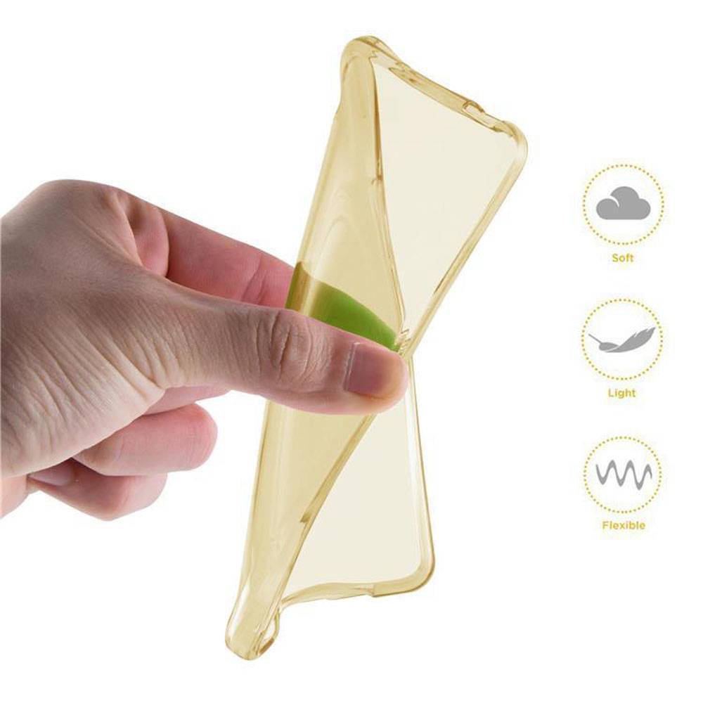 Cadorabo Hülle für Samsung Galaxy S8 Schutz Hülle in Gelb Schutzhülle TPU Silikon Cover Etui Case-4