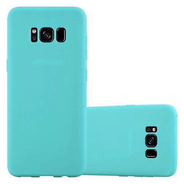 Cadorabo Hülle für Samsung Galaxy S8 Schutzhülle in Blau Handyhülle TPU Silikon Etui Case Cover