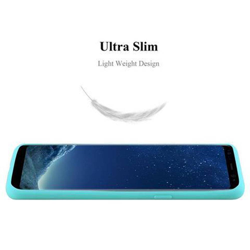 Cadorabo Hülle für Samsung Galaxy S8 Schutzhülle in Blau Handyhülle TPU Silikon Etui Case Cover-3