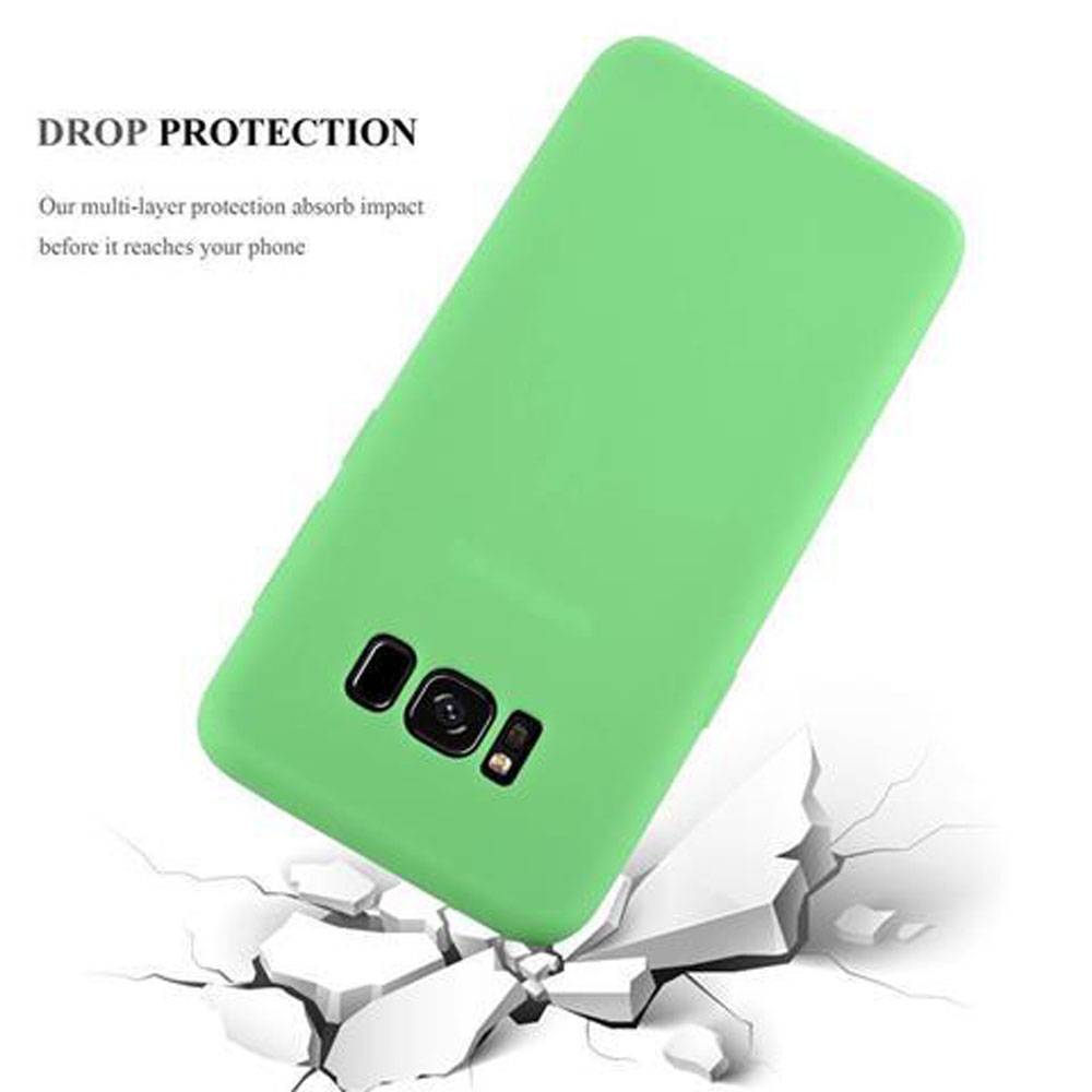 Cadorabo Hülle für Samsung Galaxy S8 Schutzhülle in Grün Handyhülle TPU Silikon Etui Case Cover-4