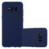Cadorabo Hülle für Samsung Galaxy S8 Schutzhülle in Blau Handyhülle TPU Silikon Etui Case Cover