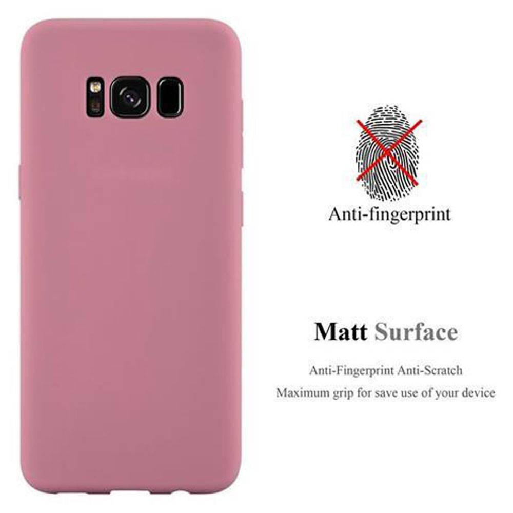 Cadorabo Hülle für Samsung Galaxy S8 Schutzhülle in Rosa Handyhülle TPU Silikon Etui Case Cover-2